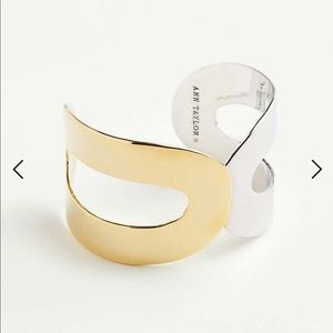 Ann Taylor two tone cuff bracelet